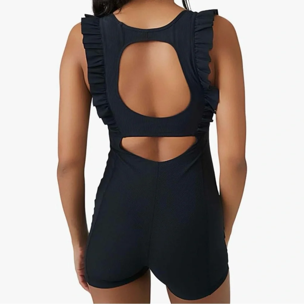 Free People Ruffle Me Up Rompers - Picture 2 of 12